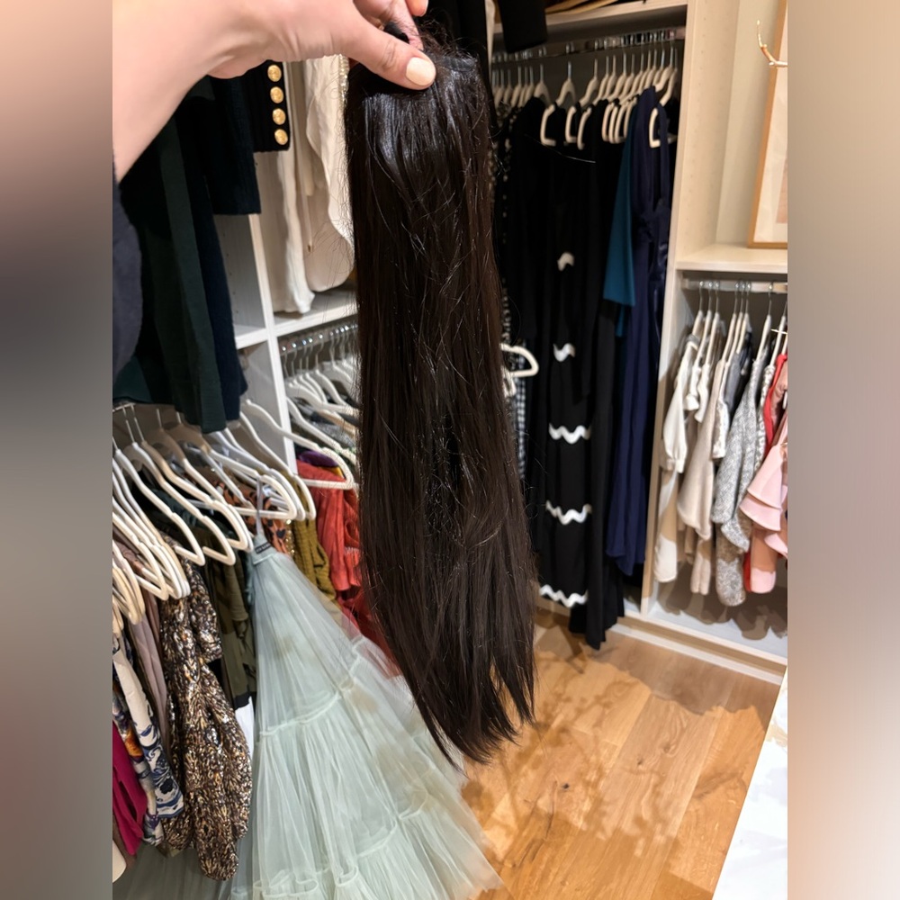 Dark Brown Ponytail Extension- 20 inch